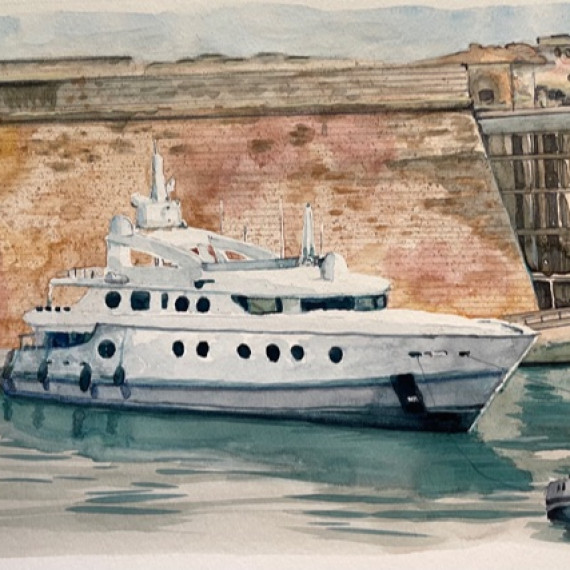 Carnet de croquis Yacht Club  Monaco